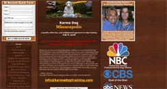 Desktop Screenshot of karmadogtrainingminneapolis.com